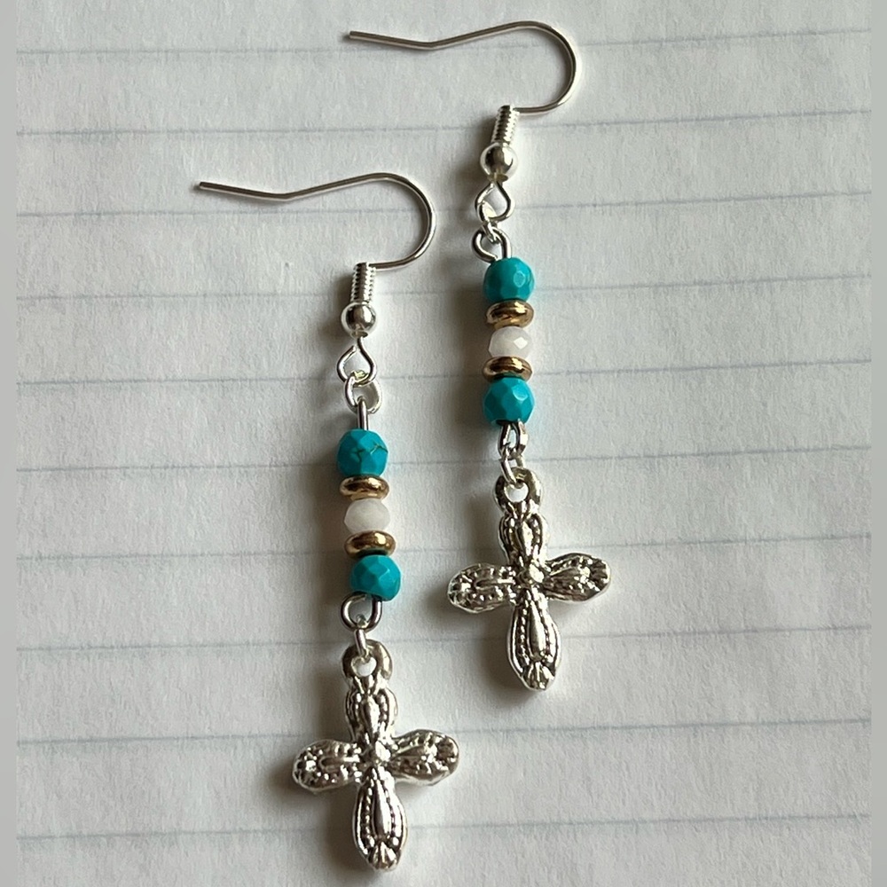 Handmade Cross Earrings